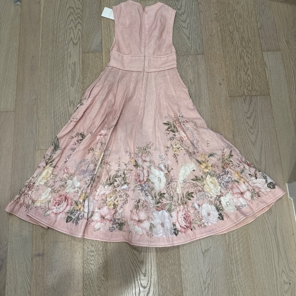 Zimmermann Waverly Plunge Midi Dress - Picture 6 of 7